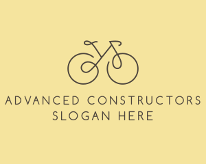 Yellow Bicycle Bike logo design