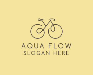 Yellow Bicycle Bike logo design