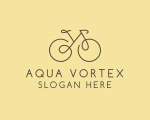 Yellow Bicycle Bike logo design