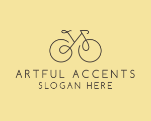 Yellow Bicycle Bike logo design