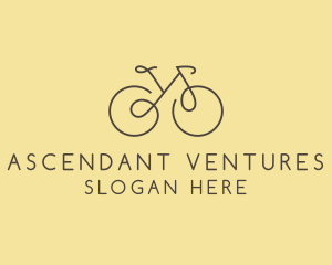 Yellow Bicycle Bike logo design