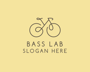 Yellow Bicycle Bike logo design