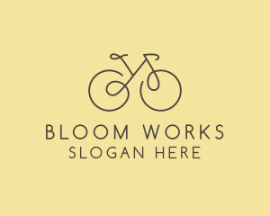 Yellow Bicycle Bike logo design