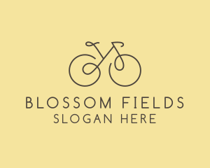 Yellow Bicycle Bike logo design