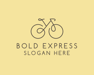 Yellow Bicycle Bike logo design