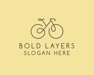 Yellow Bicycle Bike logo design