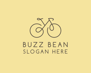 Yellow Bicycle Bike logo design