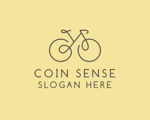 Yellow Bicycle Bike logo design