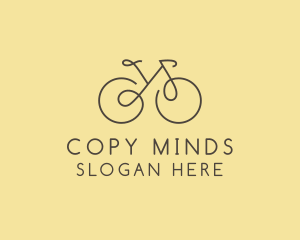 Yellow Bicycle Bike logo design