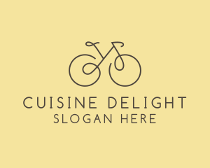 Yellow Bicycle Bike logo design