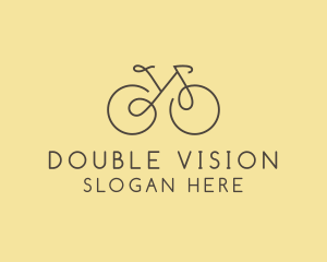 Yellow Bicycle Bike logo design