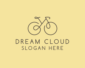 Yellow Bicycle Bike logo design