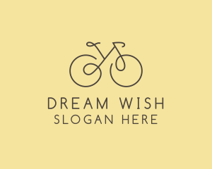 Yellow Bicycle Bike logo design