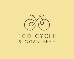 Yellow Bicycle Bike logo design