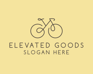 Yellow Bicycle Bike logo design