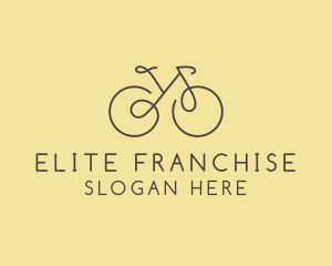 Yellow Bicycle Bike logo design