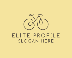 Yellow Bicycle Bike logo design