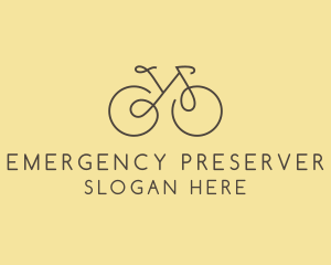 Yellow Bicycle Bike logo design