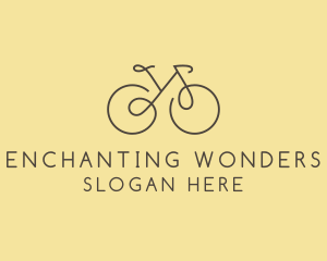 Yellow Bicycle Bike logo design