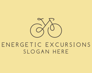 Yellow Bicycle Bike logo design