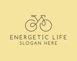 Yellow Bicycle Bike logo design