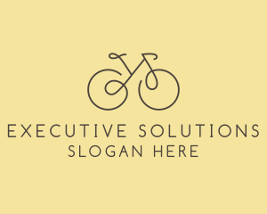 Yellow Bicycle Bike logo design