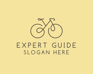 Yellow Bicycle Bike logo design