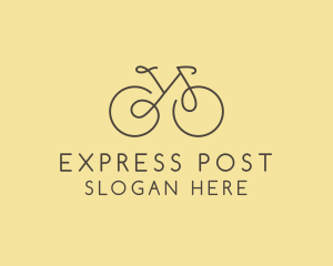 Yellow Bicycle Bike logo design