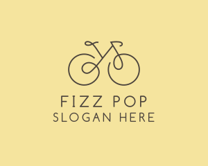 Yellow Bicycle Bike logo design