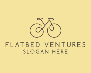 Yellow Bicycle Bike logo design