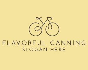 Yellow Bicycle Bike logo design