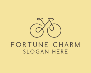 Yellow Bicycle Bike logo design