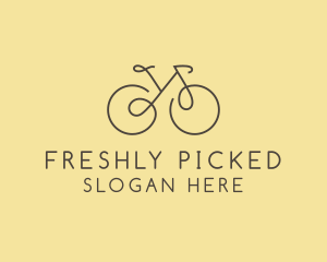 Yellow Bicycle Bike logo design