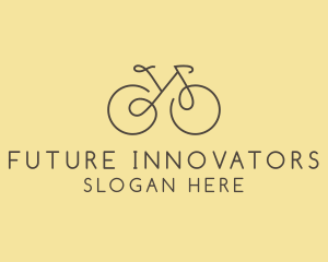 Yellow Bicycle Bike logo design