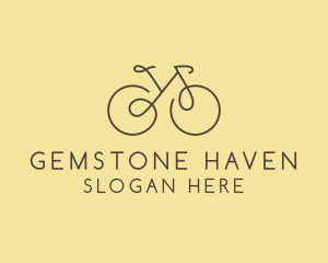 Yellow Bicycle Bike logo design