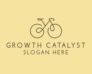 Yellow Bicycle Bike logo design