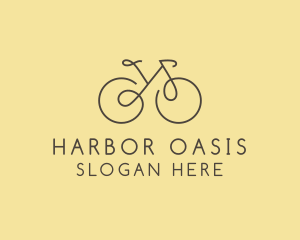 Yellow Bicycle Bike logo design