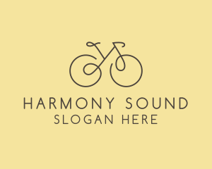 Yellow Bicycle Bike logo design