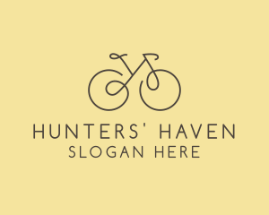 Yellow Bicycle Bike logo design