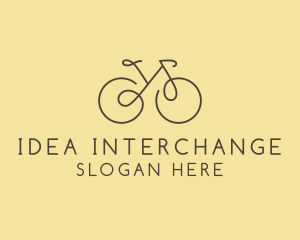 Yellow Bicycle Bike logo design