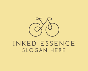 Yellow Bicycle Bike logo design