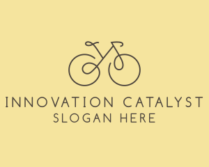 Yellow Bicycle Bike logo design