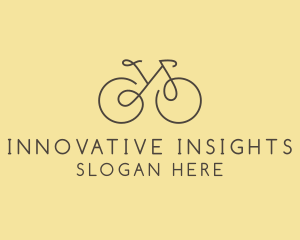 Yellow Bicycle Bike logo design