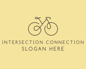 Yellow Bicycle Bike logo design