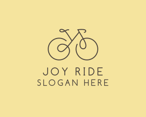 Yellow Bicycle Bike logo design