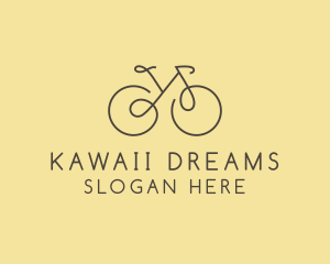 Yellow Bicycle Bike logo design