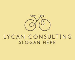 Yellow Bicycle Bike logo design