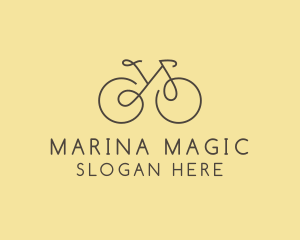 Yellow Bicycle Bike logo design