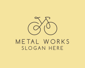 Yellow Bicycle Bike logo design