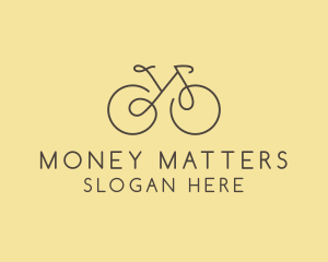 Yellow Bicycle Bike logo design